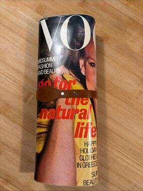 Vintage magazine clutch purse